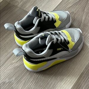 Puma Kids Shoes - Gray and Yellow